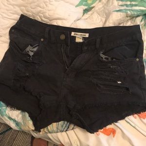 billabong black shorts